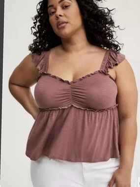 TORRID Tank Top - NWT - Plus Size 2X - Mauve - Sleeveless - Super Soft